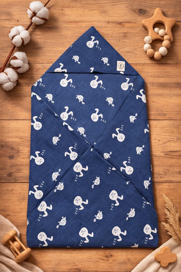 Organic Muslin Hooded Towel