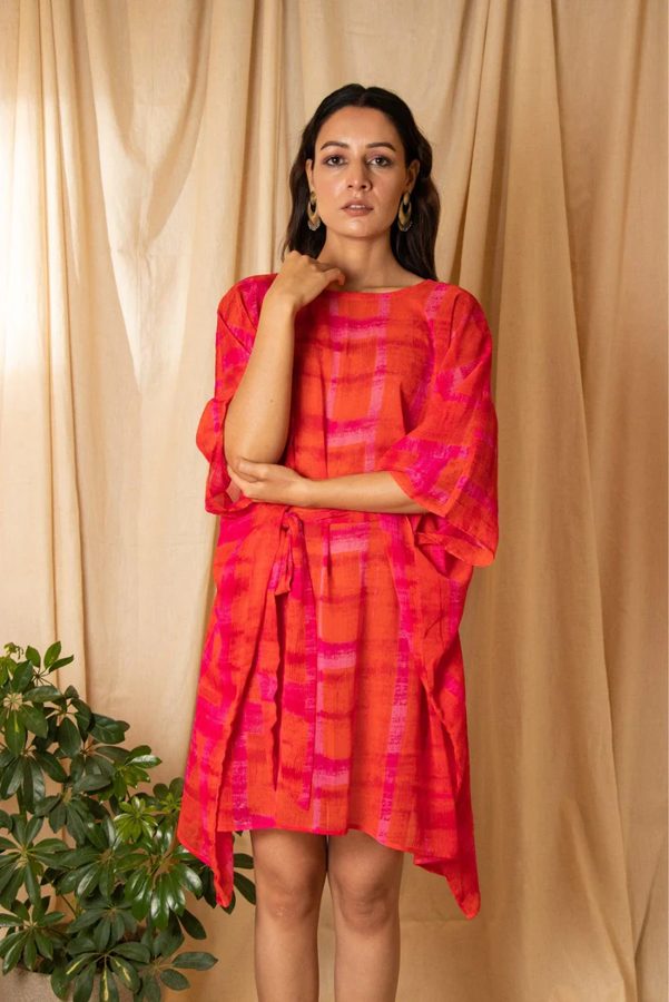 Gerua Chiffon Kaftan Dress