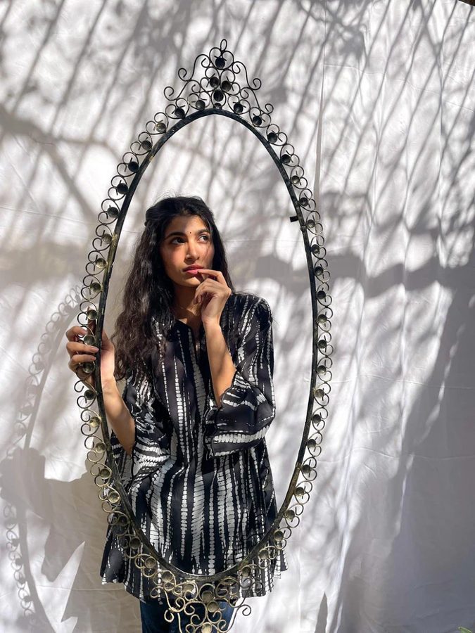 Black Tie Dye Kurta